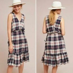 Anthropologie Dickens Plaid Dress